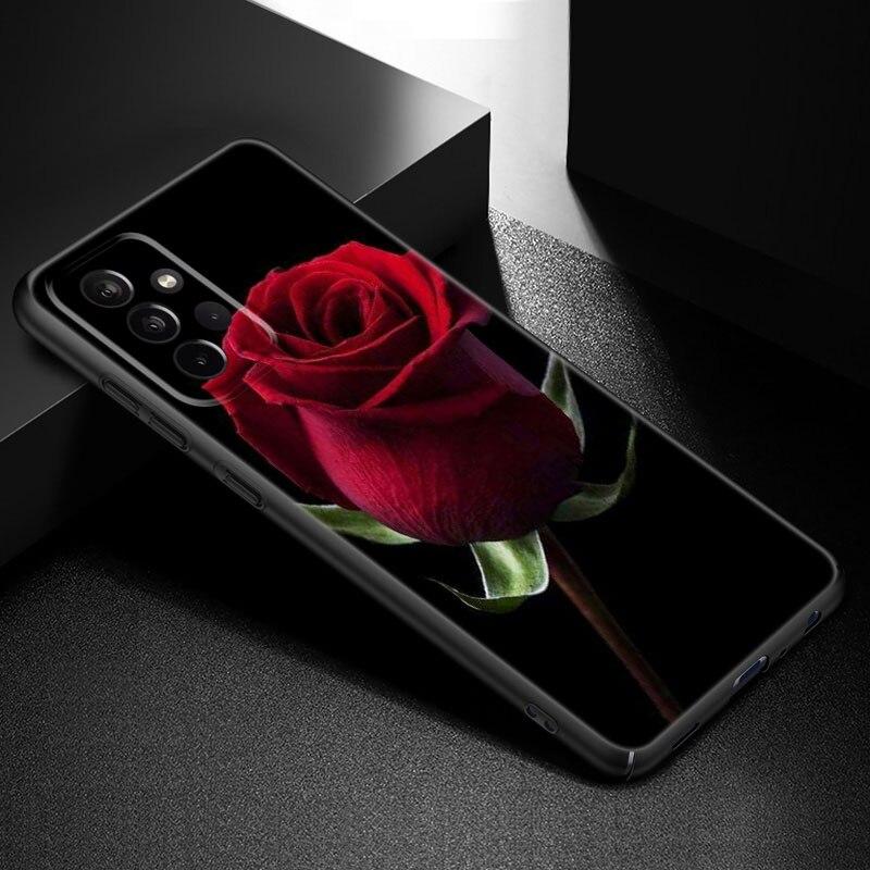 Красивый чехол для телефона с изображением розы для Samsung Galaxy A21 A30 A50 A52 S A13 A22 A32 A33 A53 A73 5G A11 A12 A31 A51 A70 A71 A72