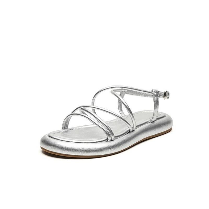 Женские сандалии Женские летние ажурные римские туфли 2024 Женские гладиаторы с открытым носком Пляжные балетки Женская обувь каблуки женские