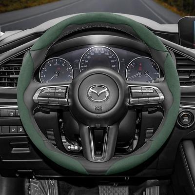 Замшевый чехол на руль подходит для 3 CX5 6 2 CX30 6GH 3BK 3BK June 3BM 3BL CX-5 CX7 CX50 6GJ BT50 3SPORT 3SPORT CX60 EZ6 323 MX5ND