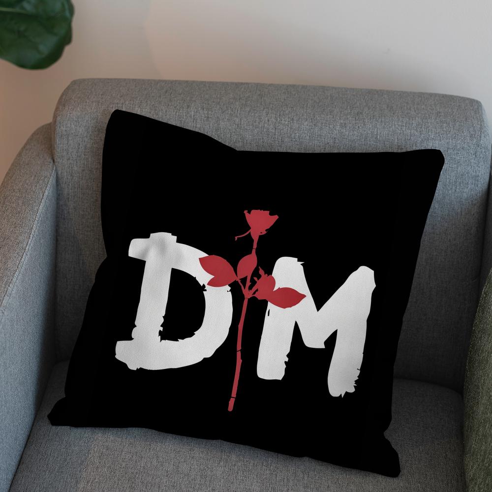 Band DDepeche Mode Pillow Case For Car Sofa Decorative Home Doublesided Print Plush Square Throw Pillow Cushion Cover