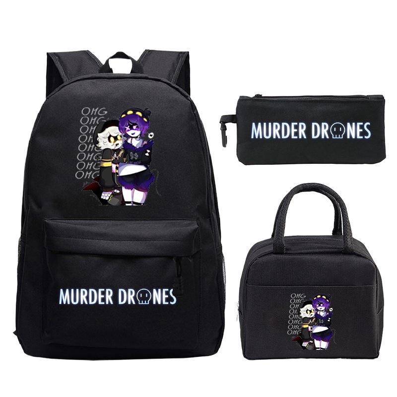 Drones Cartoon Printed Children'S Backpack Set Student School Bag Lunch Bag Casual Pencil Bag