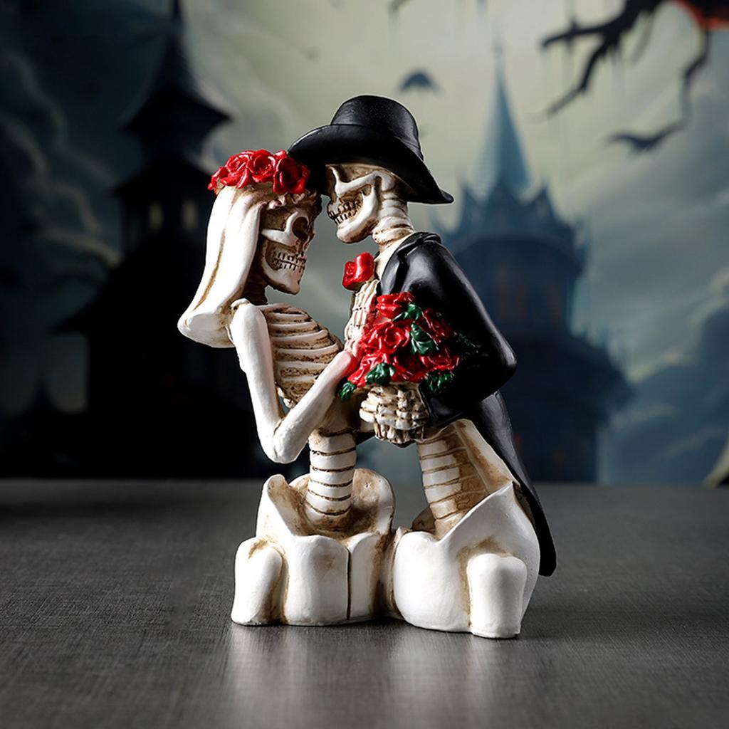 Статуэтки Muertos Украшения ко Дню мертвых Смерть разлучит нас Декор - Готический свадебный торт Топпер Декор