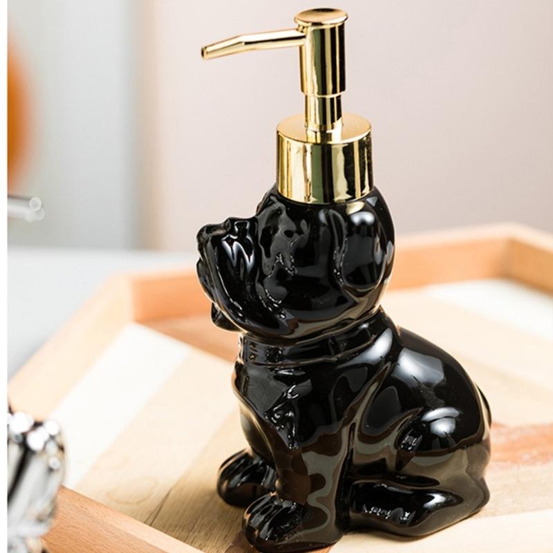 Керамическая бутылочка для лосьона, дозатор для мыла для дома, ударопрочная конструкция, держатель для контейнера с жидкостью для домашней ванной комнаты