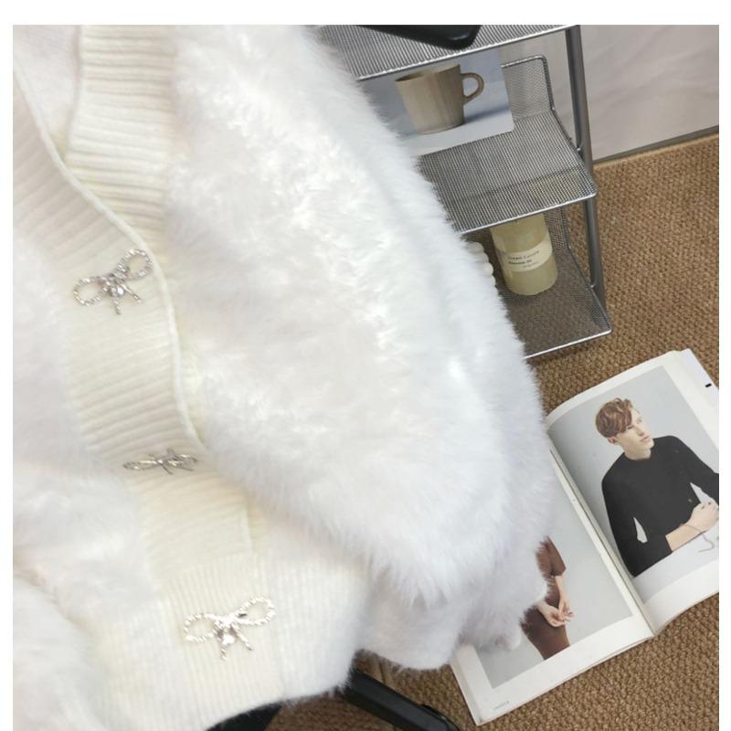 Женская мода повседневная осень-зима однотонный принт длинный рукав V-образный вырез свитера