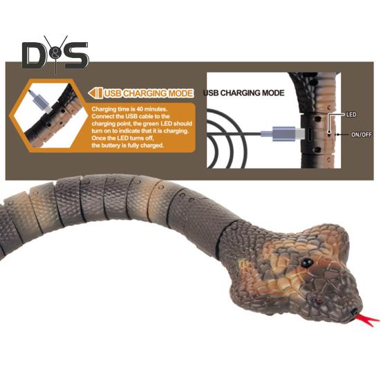 Пульт дистанционного управления змея перезаряжаемая реалистичная игрушка змея с дистанционным управлением интеллектуальная сенсорная игрушка для кошек инфракрасный контроллер игрушки змея розыгрыши подарки для детей