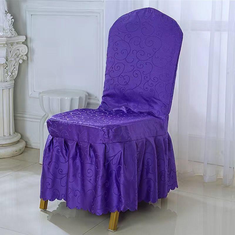 Hotel Professional Nailed Wooden Chair Chair Cover Geometric Pattern Hotel Conference Chair Cover Hotel Household Nailed Universal