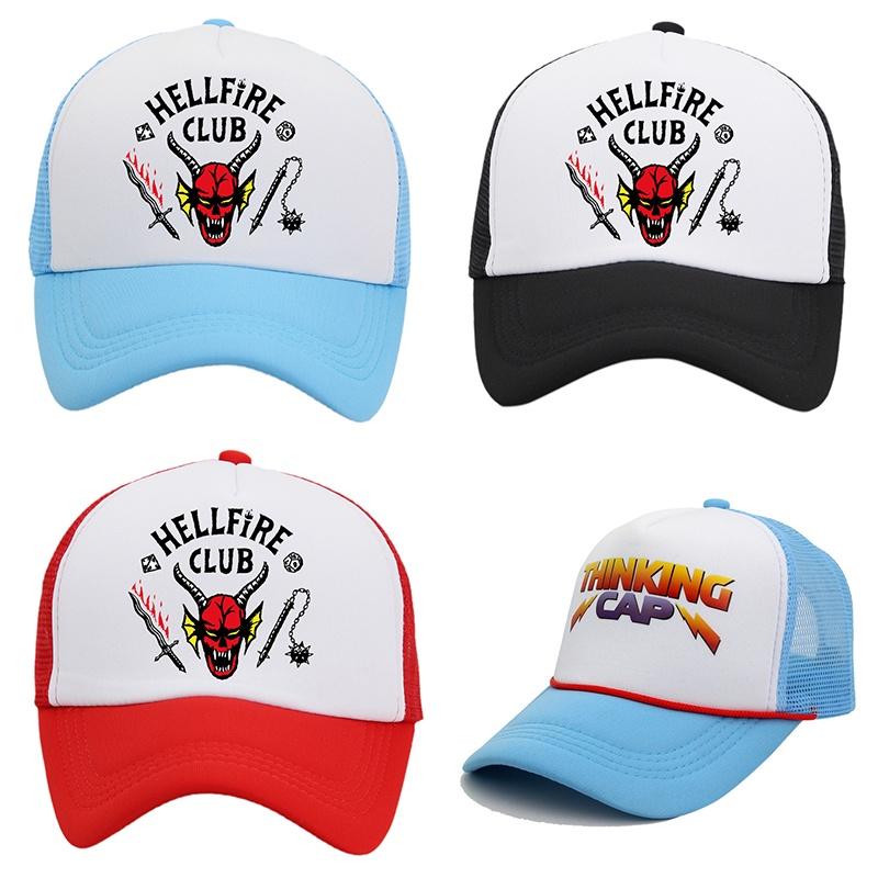 Stranger Things Thinking Cap Retro Trucker Hat With Unique Design Limited Edition Adjustable For Men Women And Kids
