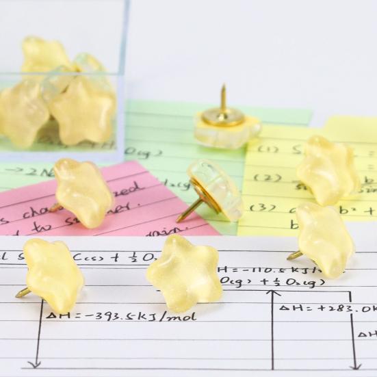 20 шт. Звездные блестящие кнопки-кнопки с коробкой для хранения, блестящие кнопки для доски объявлений, пробковой доски, фотостены для офиса или дома