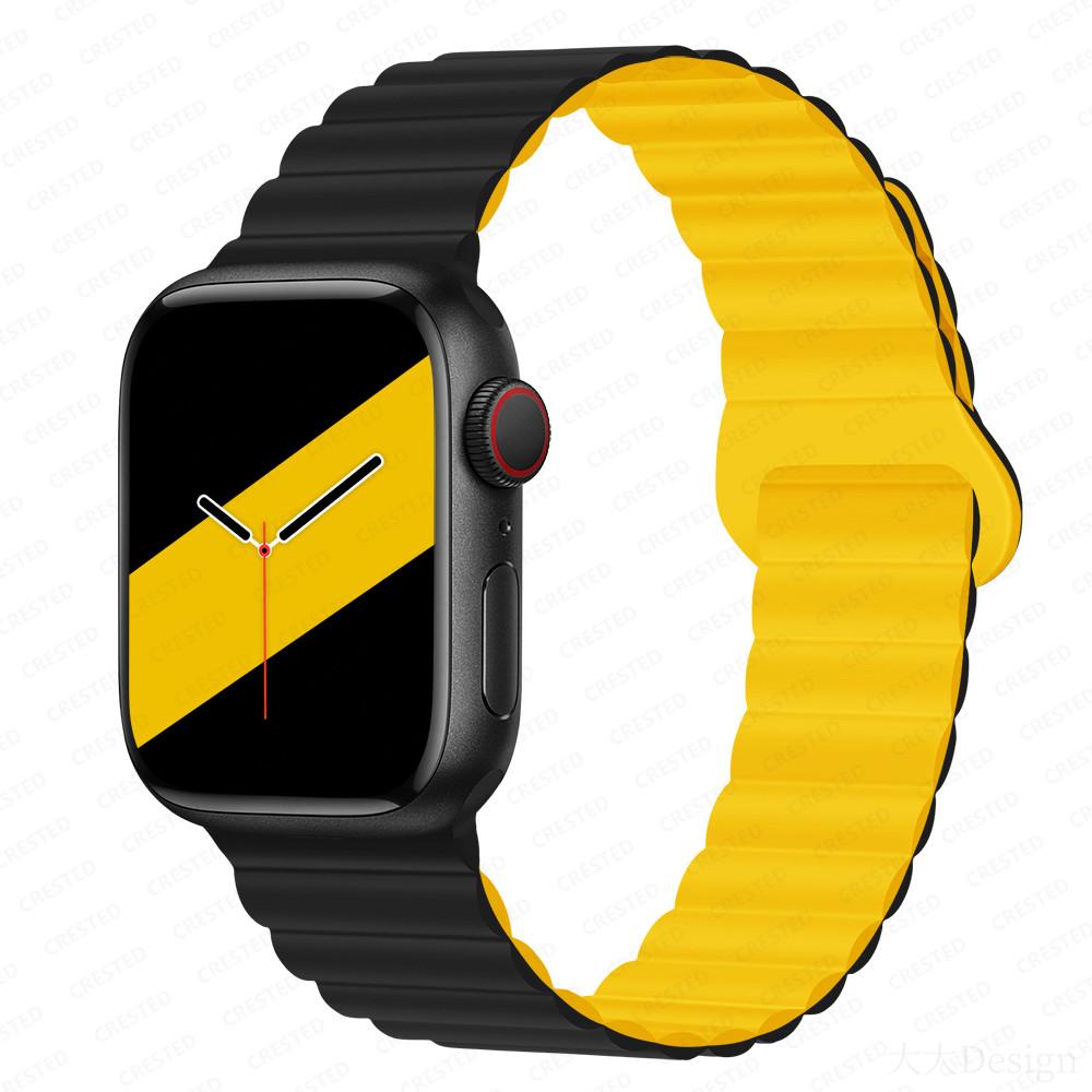 Silicone Loop magnetic strap for Apple watch band 44mm 40mm 45mm 49mm 41mm 38mm 42mm Bracelet iWatch series 8 3 SE 6 7 Ultra 2 9