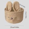 Милая корзина для хранения в виде кролика, мягкая мультяшная сумка для конфет, органайзер для мелочей, ведро для хранения в детском стиле, украшение для стола