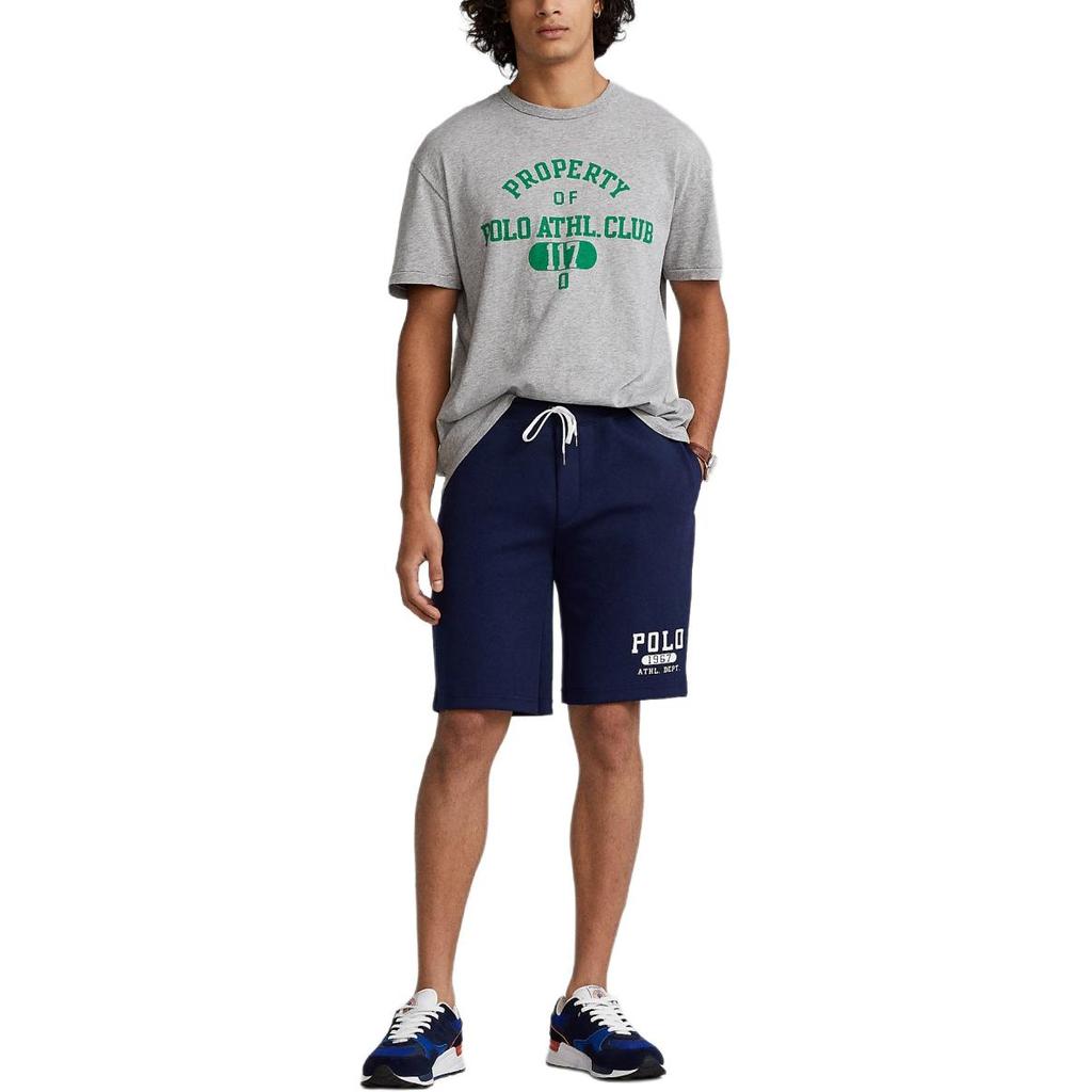 Хлопковая футболка с коротким рукавом и круглым вырезом Polo Ralph Lauren с принтом логотипа и букв, мужская футболка MNPOTSH1N821202-020