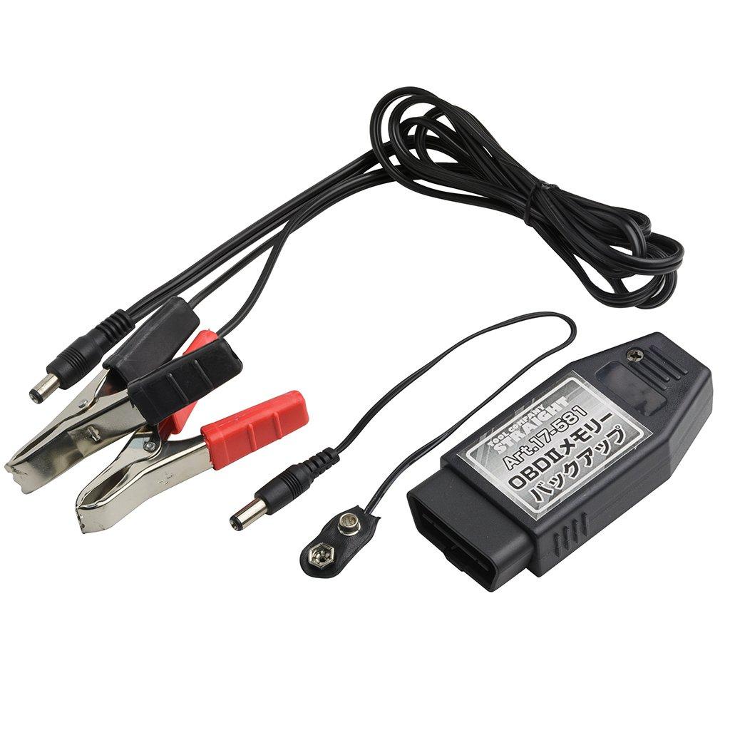 (ПРЯМО) Резервное питание памяти OBD2 для подключения 9В/12В батареи 17-581