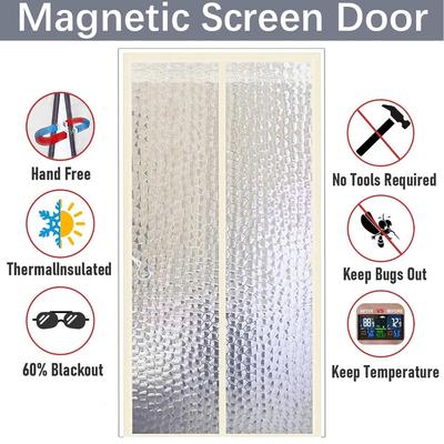 Магнитная теплоизоляционная дверная занавеска, противомоскитная и бесшумная. Для кондиционера Отопление Комната Семейная Кухня