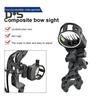5 Pin Bow Sights Adjustable Archery Hunting Bow Sights Outdoor Archery Shoot Sports Equipment Tool-Less Archery Bowsight