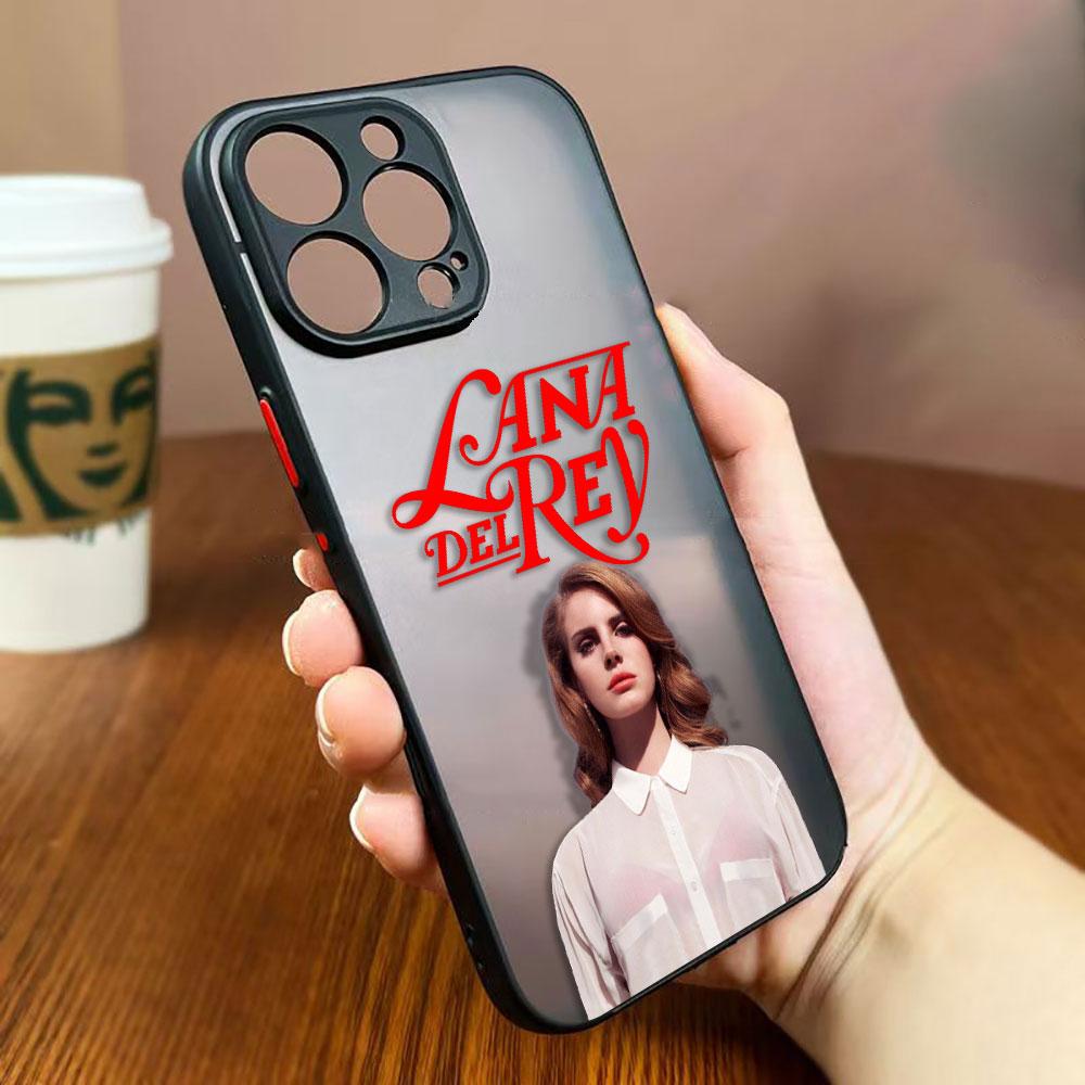 Горячая певица Лана Дель Рей Матовый чехол для телефона Apple iPhone 16 16E 15 14 13 12 11 Pro XR XS X 8 7 SE Plus Max Прозрачный Жесткий Funda