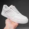 Extra Large Size Men's Shoes Spring 2025 New Trend Board Shoes British Style Color Polishing Casual Shoes Soft Sole White Shoes Men