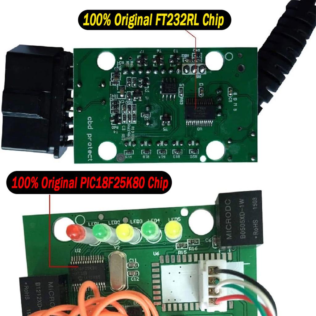 ELM327 USB V1.4/1.5/2.1 Original PIC18F25K80 FTDI FT232RL OBD2 Diagnostic Tool For ScanTool/MultiEcuScan OBD2 Interface Scanner
