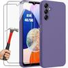 Silicone Case - BOOLING - for Samsung Galaxy A14 5G - Ultra Slim - Dark Purple - Shock and Scratch Protection