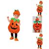 Warm And Comfy Children Pumpkin Costume With Hat And Shoe Covers For Halloween