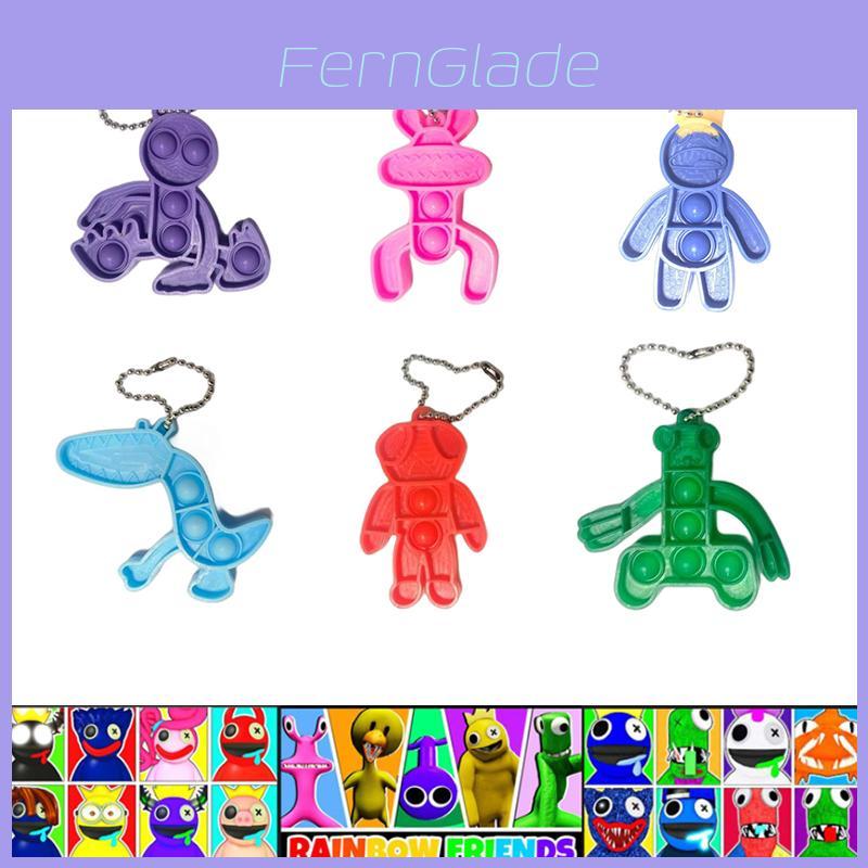 Брелок Roblox Rainbow Friends Высококачественный Силиконовый Подвеска для Сумки Кукла для Детей Рождественские Подарки