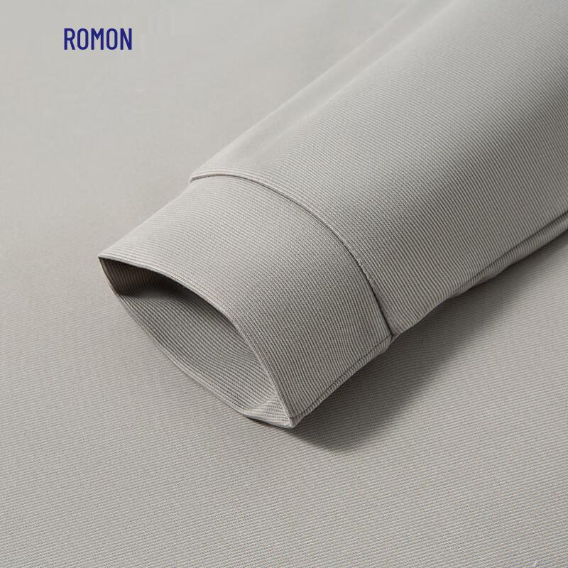 ROMON Мужская антиморщинчатая футболка-поло с длинным рукавом