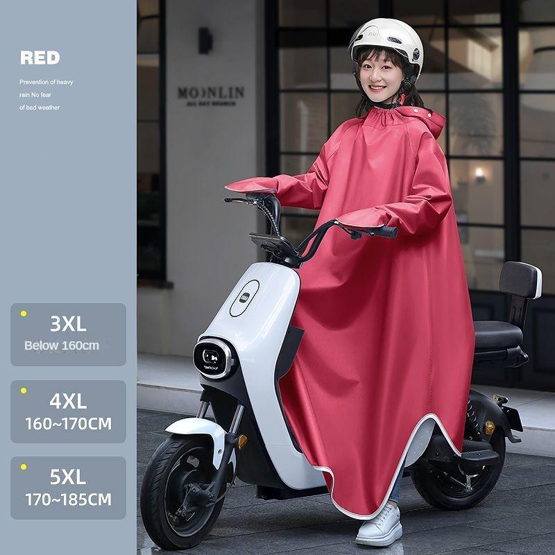 Плащ с электрической батареей, длинный плащ для мотоцикла унисекс, непромокаемый одиночный плащ для всего тела, пончо для верховой езды