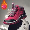 Warm Velvet Outdoor Snow Boots for Couples: Autumn/Winter Hiking Shoes for Men and Women, Non-Slip Sports Footwear.