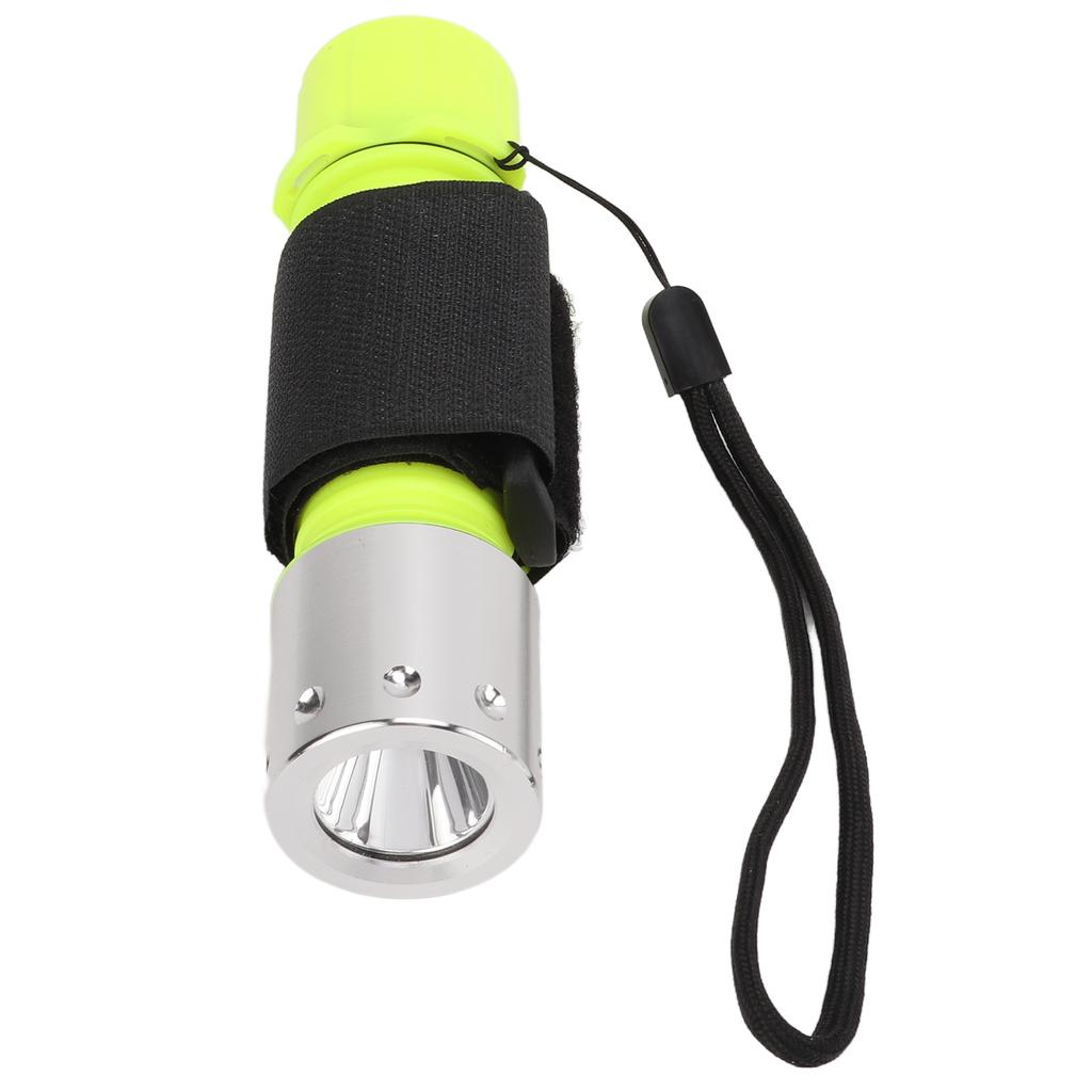 Dive Light LED IPX8 Sturdy Aluminum Alloy Portable Lightweight Wide Application Flashlight
