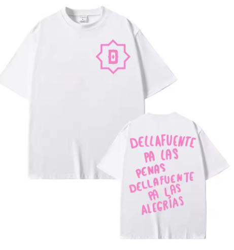 Summer Letter Pattern Printed Tshirtsuitable For Both Unisex And Unisex Fashionable And Versatile Breathable Pure Cotton Tshirt