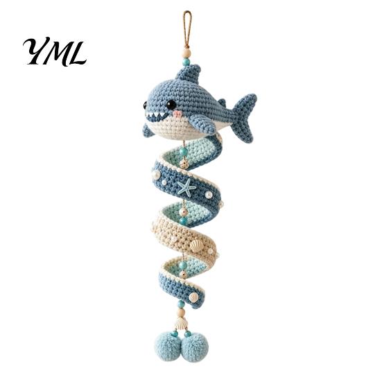 Creative Knitting Gift for Enthusiasts Ocean Animal Spiral Crochet Kit, Friends Ornament DIY Marine Craft Projects Adults Life Themed Kit Teens
