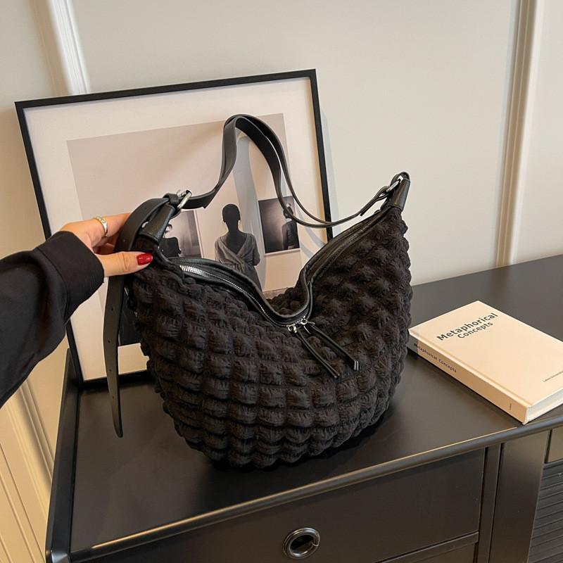 2023 New Korean Style Shoulder Bag Chic Bubble Cloud Bag Simple Fashion Handbag