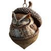 Forest Animal Acorn Ornaments Acrylic Pine Cone Animal Christmas Tree Decoration Rustic Nature-Themed Home Decor for Animal Lovers