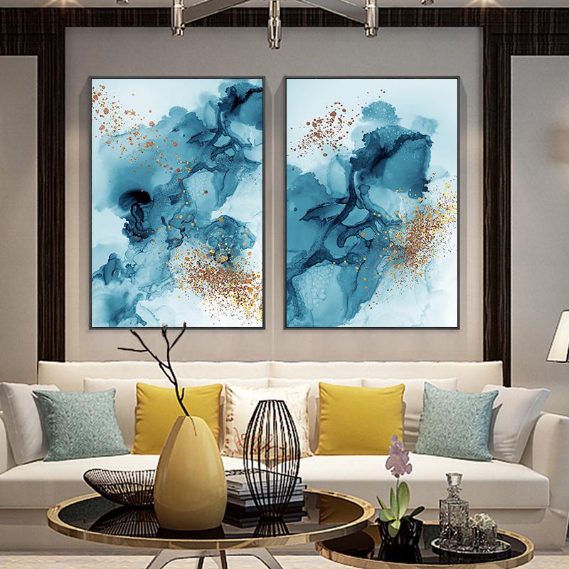 Современные акварельные чернила абстрактный настенный постер минималистский холст с принтом декоративная живопись современное искусство украшение дома картина