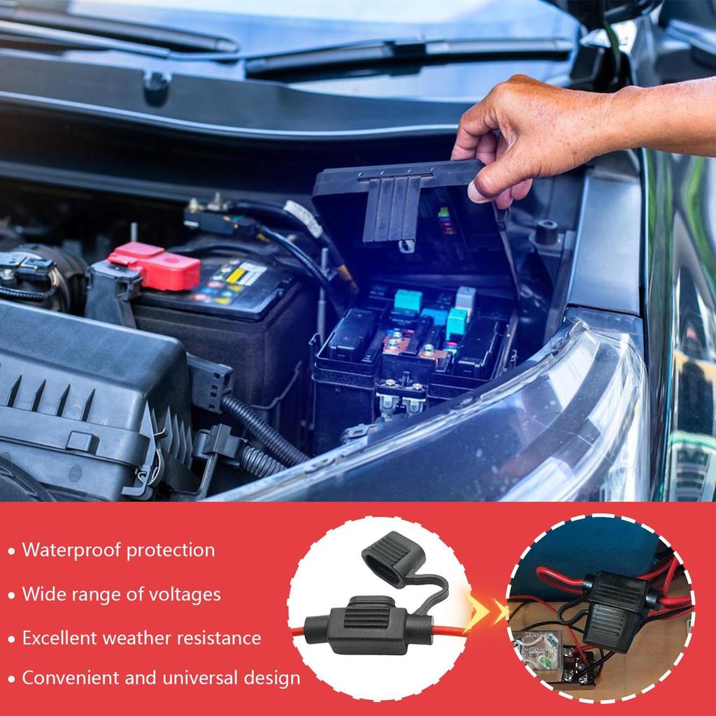 Для общей модели автомобильного держателя предохранителей 12-48В Держатель предохранителей для автомобильных систем цепей Аксессуары Эффективный Стабильный Для RV