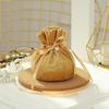 1 шт., креативная свадебная бархатная пряжа, подарочная сумка для конфет, мини-сумочка для рождественских украшений с жемчугом