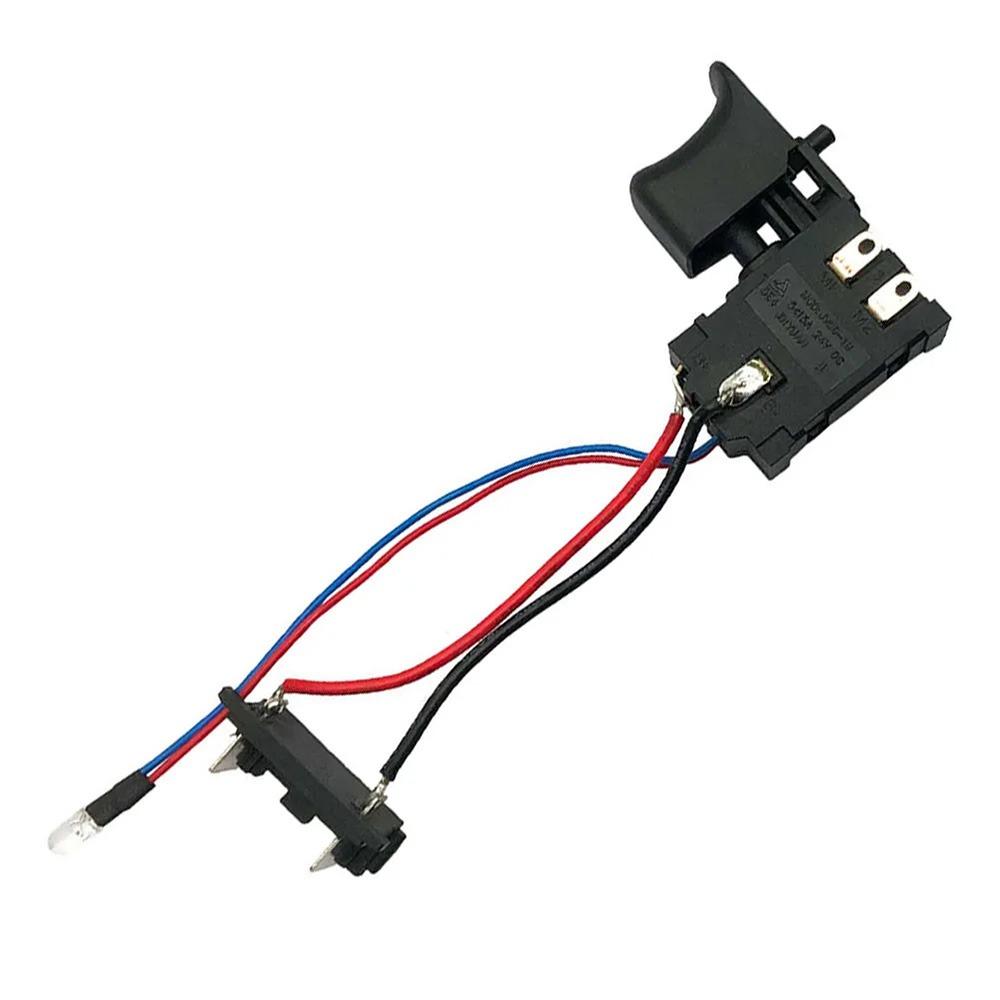 1 шт. 21 В Курок-переключатель Пластиковый Универсальный Переключатель управления электродрелью Пылезащитный Регулировка скорости Нажимная кнопка Беспроводная дрель