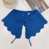 Warm Shawl Fake Collar Women Ruffle Detachable Collars for Women False Knited Lolita Lapel Half Shirt Shawl Wrap Decoration