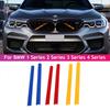 2 шт. Декоративные полоски на переднюю решетку автомобиля для BMW F20 F30 F21 F22 F23 F31 F32 F33 F34 F36 F40 F44 Аксессуары для стайлинга автомобиля