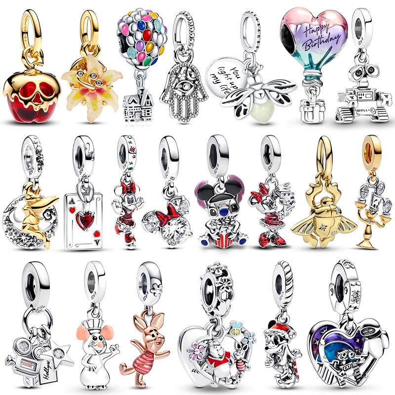 Charms Silver 925 Pendant Beads Fits 3mm Bracelet Bangle Necklace For Women Luxury DIY Jewelry Making Fine Gifts