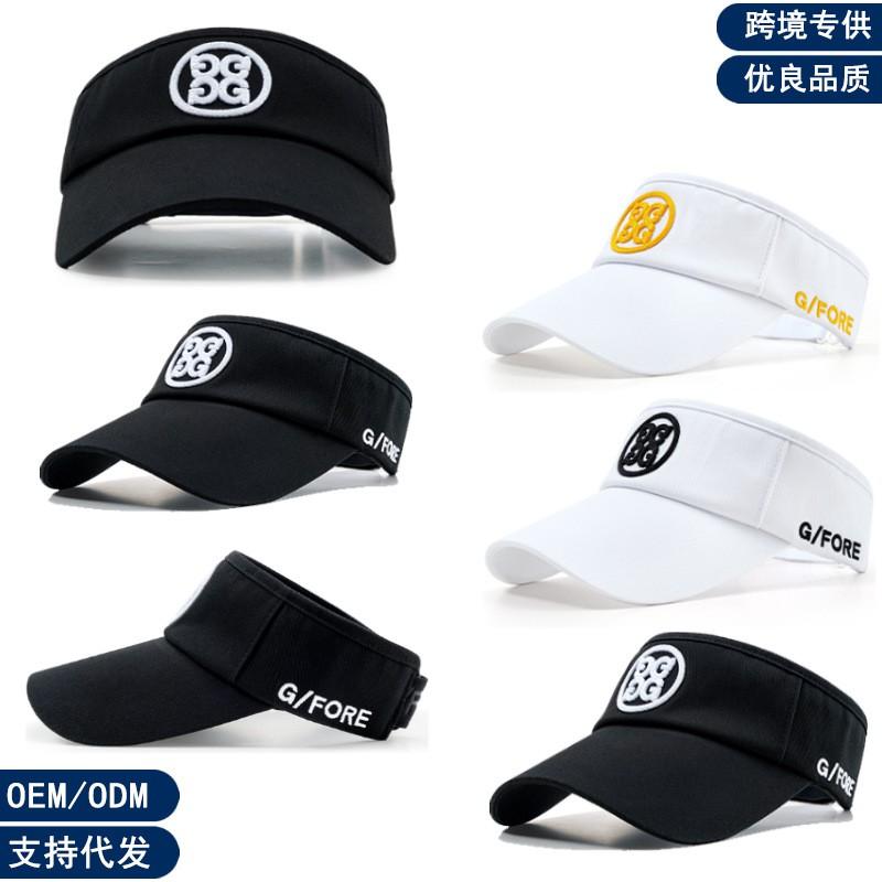 Unisex Golf Cap Sun Protection Breathable Adjustable Visor Hat Outdoor Sports White Black Yellow