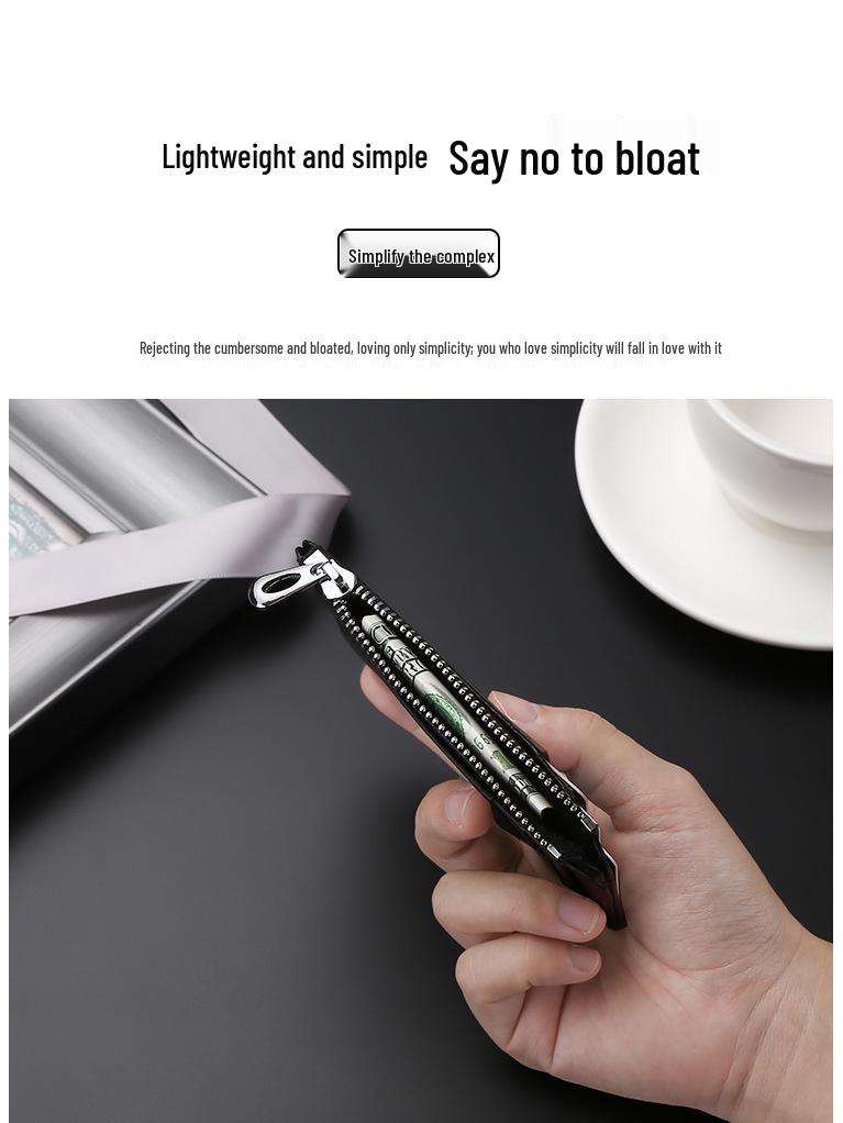 Ультратонкий держатель для карт из натуральной кожи с несколькими отделениями