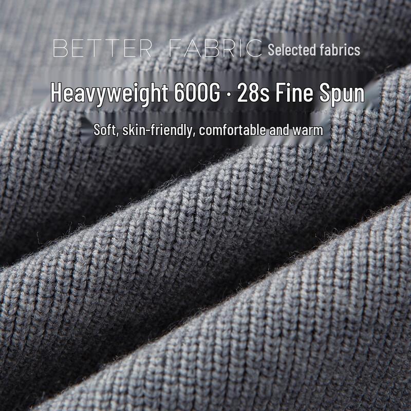 Men's Heavyweight Stand-Collar Knit Cardigan