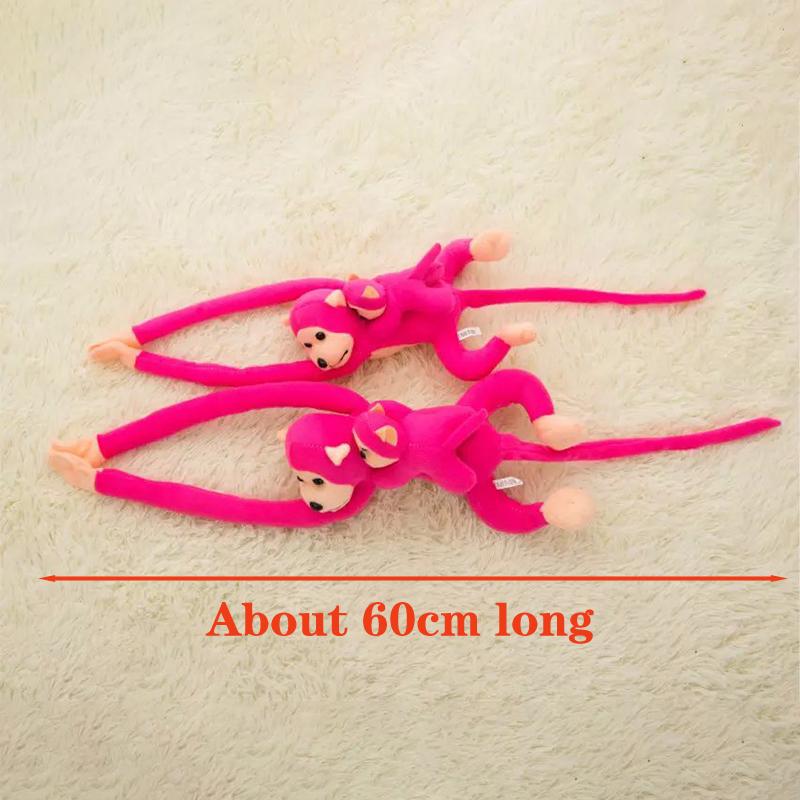 60 см Длинные руки хвост обезьяны мягкие плюшевые занавески ребенок спящий успокаивающие игрушки животные украшение автомобиля День святого Валентина Gi