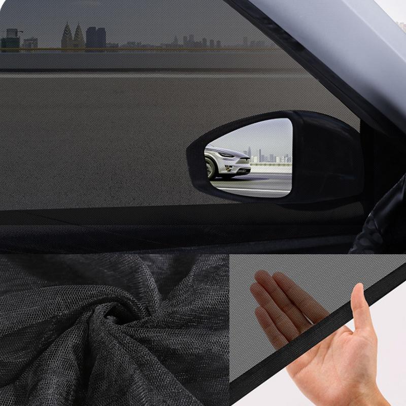 4 шт. Универсальные сетчатые шторки от солнца на боковые окна, защита, приватность, москитная сетка, шторы, защита от УФ-лучей, аксессуары для интерьера автомобиля