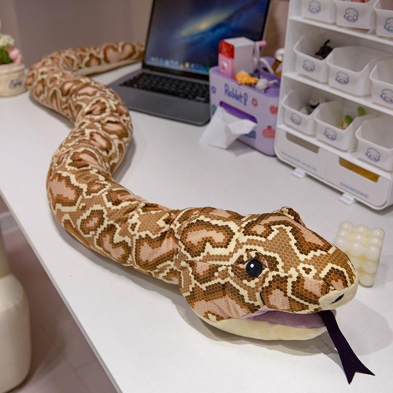 Big Python Doll Hand Puppet Gloves Long Throw Pillow Snake Doll Plush Toy Tricky Children'S Gift
