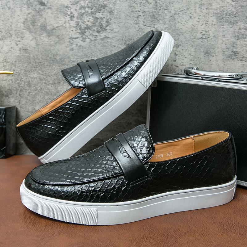 Мужские повседневные кожаные туфли ручной работы, мокасины без застежек, уличные туфли для мужчин, туфли на плоской подошве, для отдыха, прогулок, вождения, мокасины