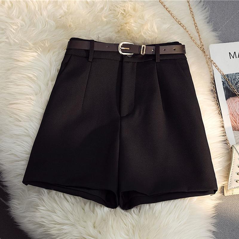 Шорты, женские широкие брюки трапециевидной формы с высокой талией, свободные брюки