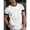 Men's Breathable Mesh Running Tee - Summer Casual Crew Neck T-Shirt with 3D Digital Print, Versatile & Stylish Streetwear