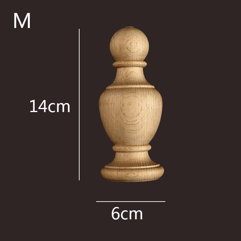 Резьба по дереву, круглая деревянная ножка, мебель для ног, цилиндрический шар, аппликация, декор комнаты в стиле кавайи, украшение для лестницы из дерева в виде льва