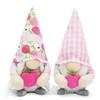 Персики/Клетчатая кукла-гном Прекрасные праздничные украшения Фестивальные безликие гномы Фигурки Украшение Рудольфа для детей